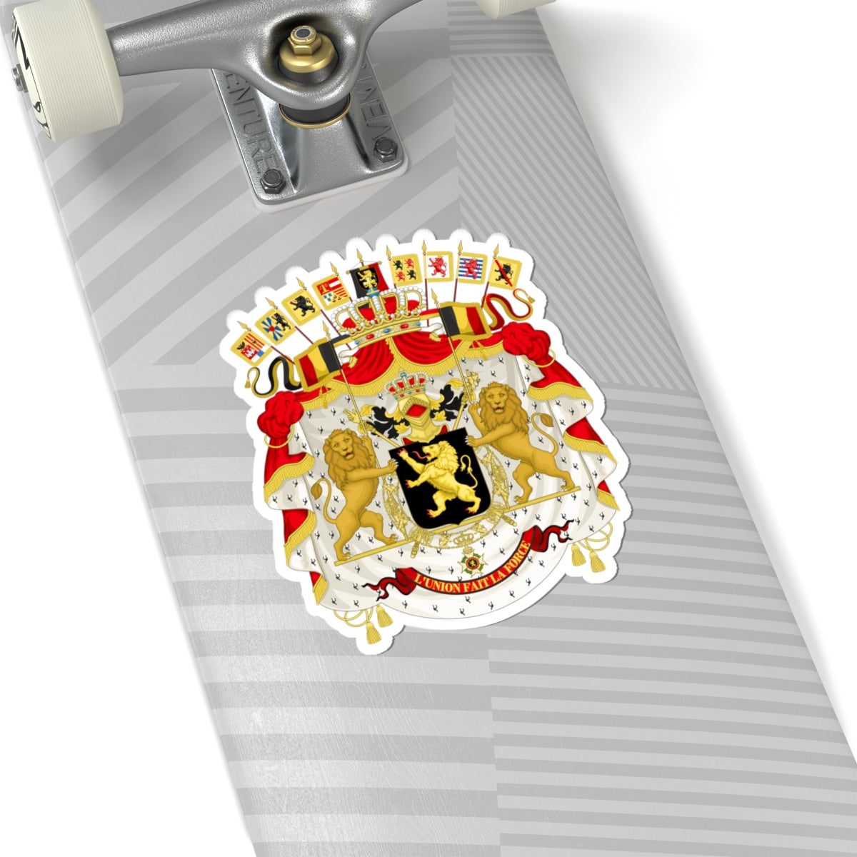 Great coat of arms of Belgium - STICKER Vinyl Kiss-Cut Decal