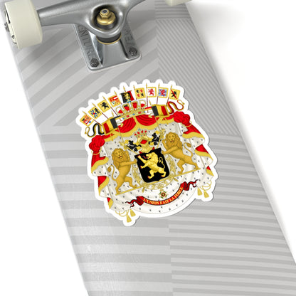 Great coat of arms of Belgium - STICKER Vinyl Kiss-Cut Decal