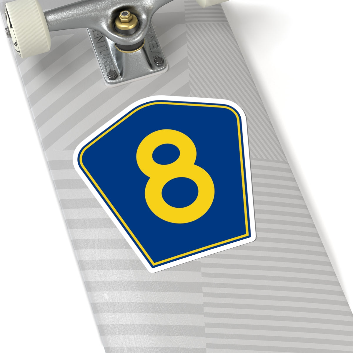 PR secondary 8 (Puerto Rico) (Road Sign) STICKER Vinyl Kiss-Cut Decal