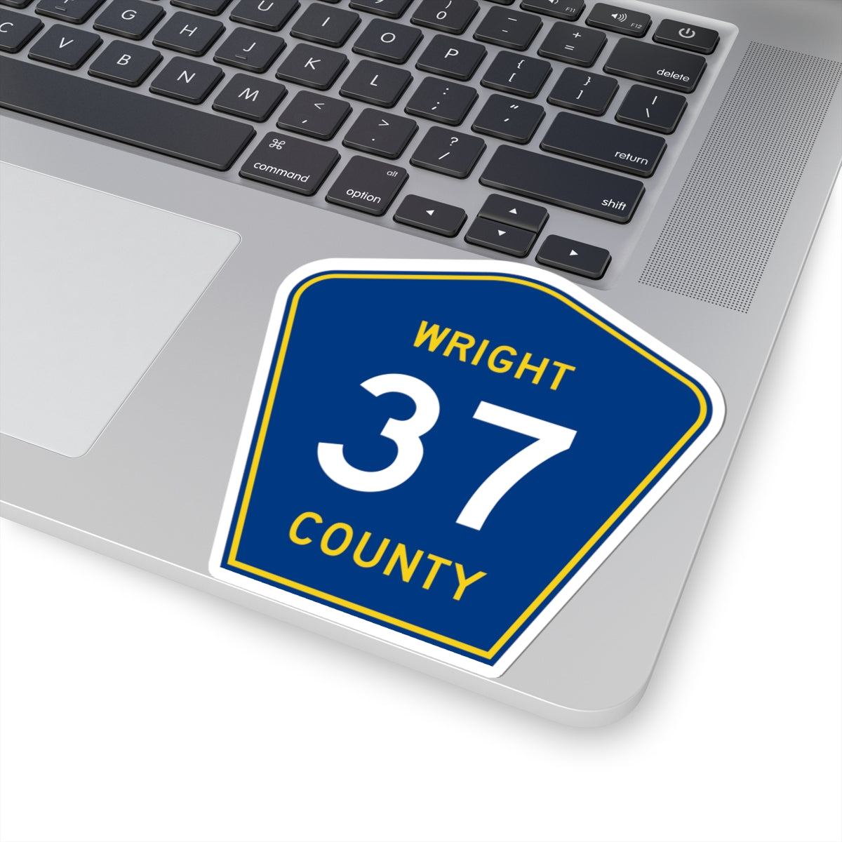 Wright County Route 37 (Minnesota) (Road Sign) STICKER Vinyl Kiss-Cut Decal
