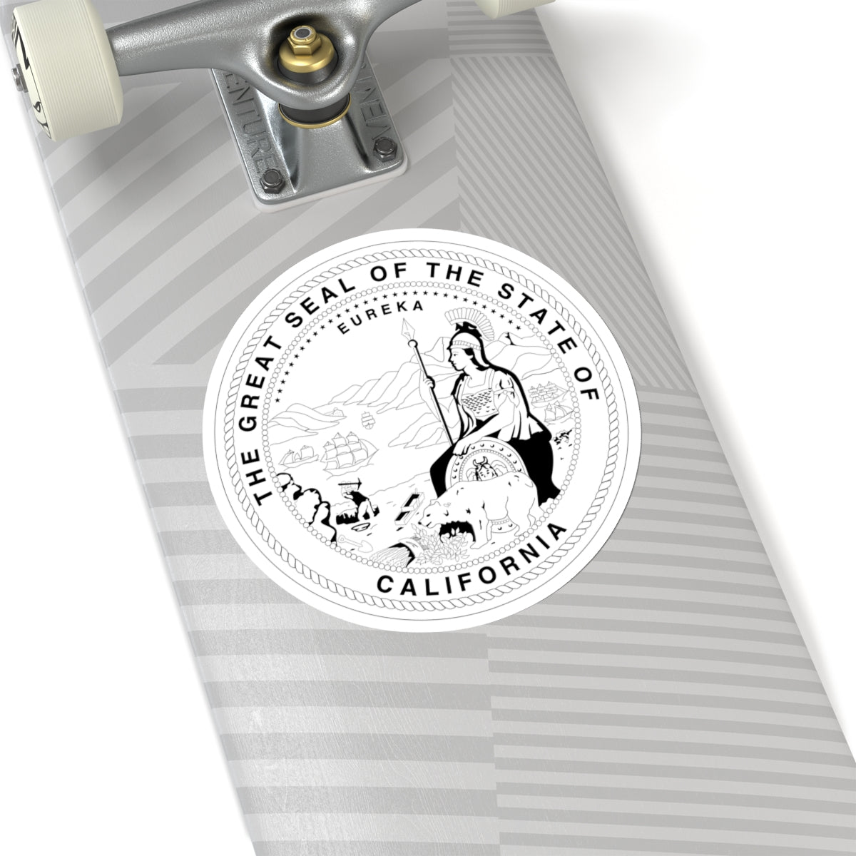 Seal of California BW - STICKER Vinyl Kiss-Cut Decal