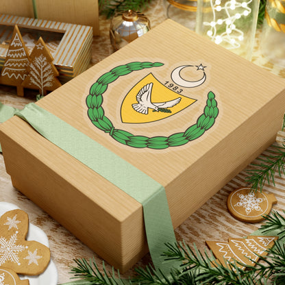 Coat of arms of the Turkish Republic of Northern Cyprus (1983-2007) - STICKER Vinyl Kiss-Cut Decal