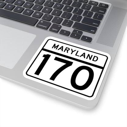 MD Route 170 (Maryland) (Road Sign) STICKER Vinyl Kiss-Cut Decal