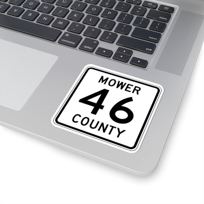Mower County Route 46 MN (Minnesota) (Road Sign) STICKER Vinyl Kiss-Cut Decal