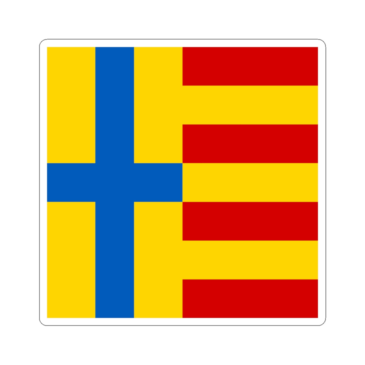 Strusiv flag (Ukraine) STICKER Vinyl Kiss-Cut Decal
