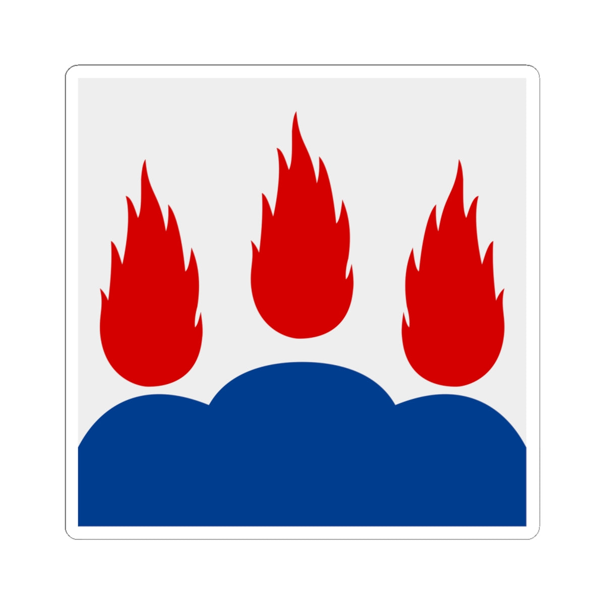 Vastmanlands lan vapenflagga (Sweden) STICKER Vinyl Kiss-Cut Decal