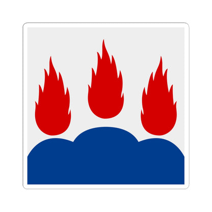 Vastmanlands lan vapenflagga (Sweden) STICKER Vinyl Kiss-Cut Decal