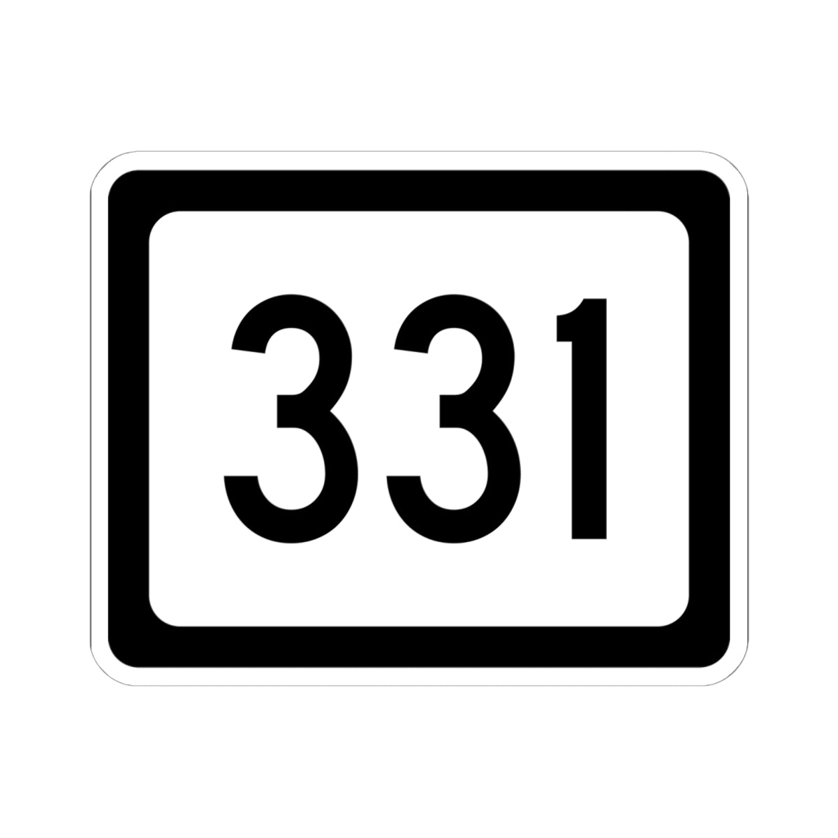 WV-331 (Virginia) (Road Sign) STICKER Vinyl Kiss-Cut Decal
