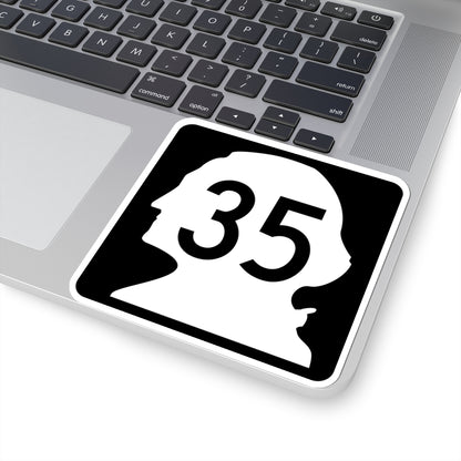 WA-35 (Washington) (Road Sign) STICKER Vinyl Kiss-Cut Decal