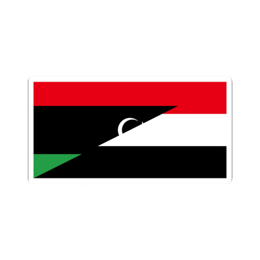 Flags of Libya 1969 (Libya) STICKER Vinyl Kiss-Cut Decal
