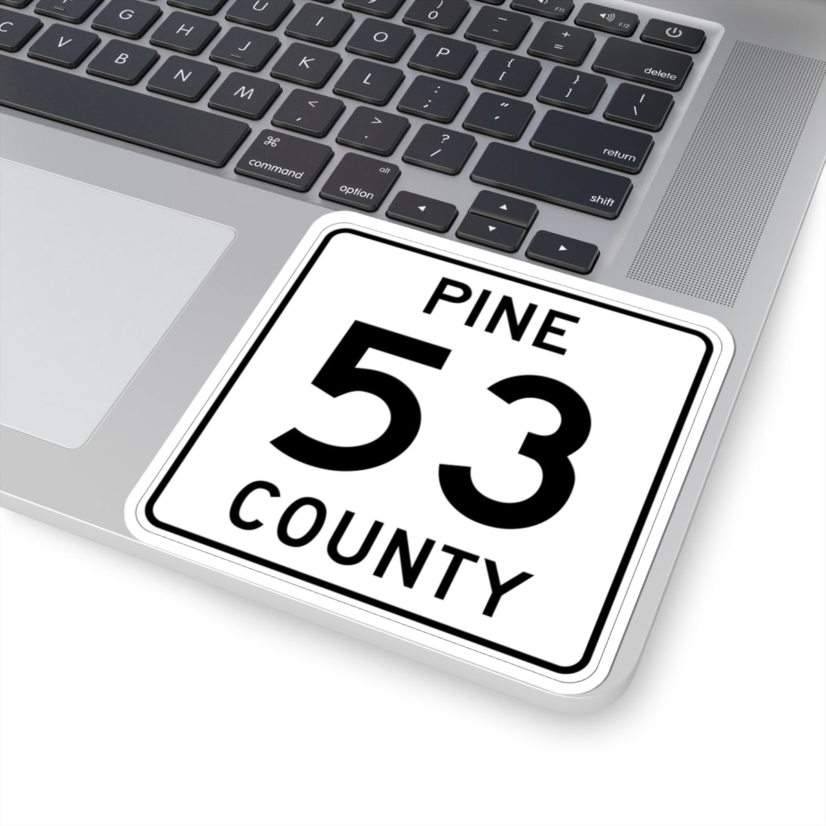 Pine County Route 53 MN (Minnesota) (Road Sign) STICKER Vinyl Kiss-Cut Decal