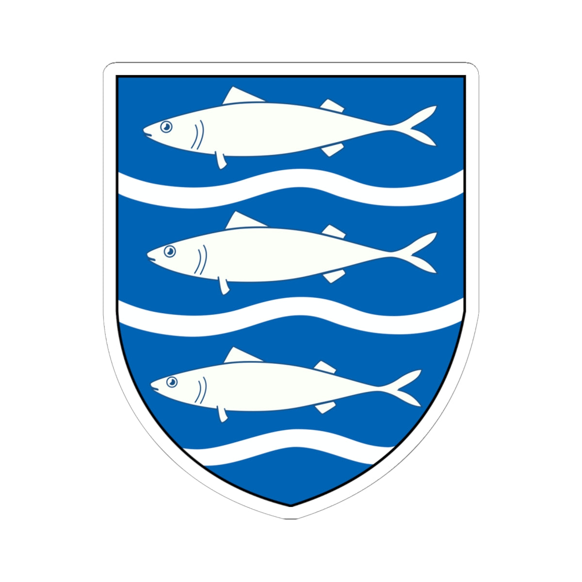 Aabenraa Kommune coa (Denmark) (Coat of Arms) STICKER Vinyl Kiss-Cut Decal