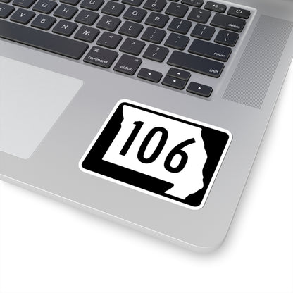 MO-106 (Missouri) (Road Sign) STICKER Vinyl Kiss-Cut Decal