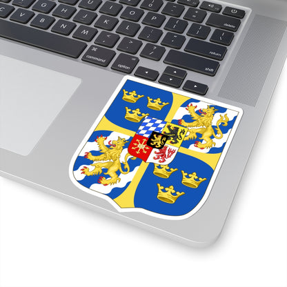 Armoiries Suède Palatinat1 (Germany) (Coat of Arms) STICKER Vinyl Kiss-Cut Decal