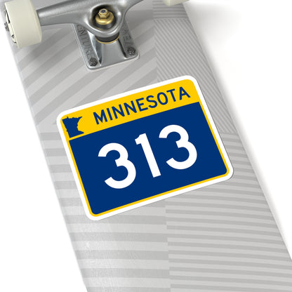 MN-313 wide (Minnesota) (Road Sign) STICKER Vinyl Kiss-Cut Decal