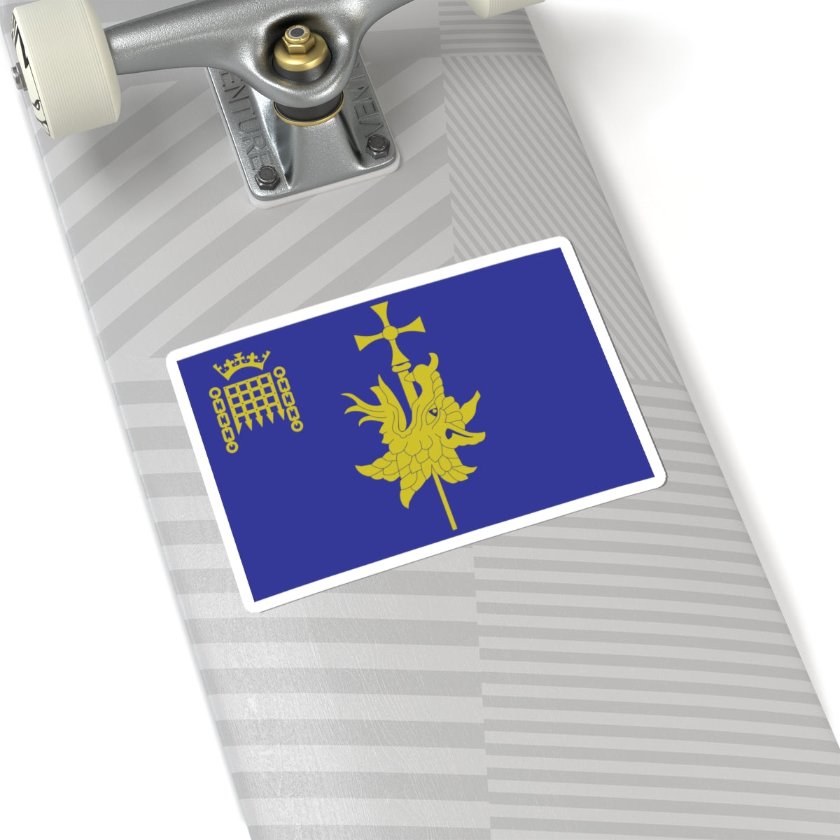 Flag of the Church of St Margaret Westminster Abbey (England) STICKER Vinyl Kiss-Cut Decal