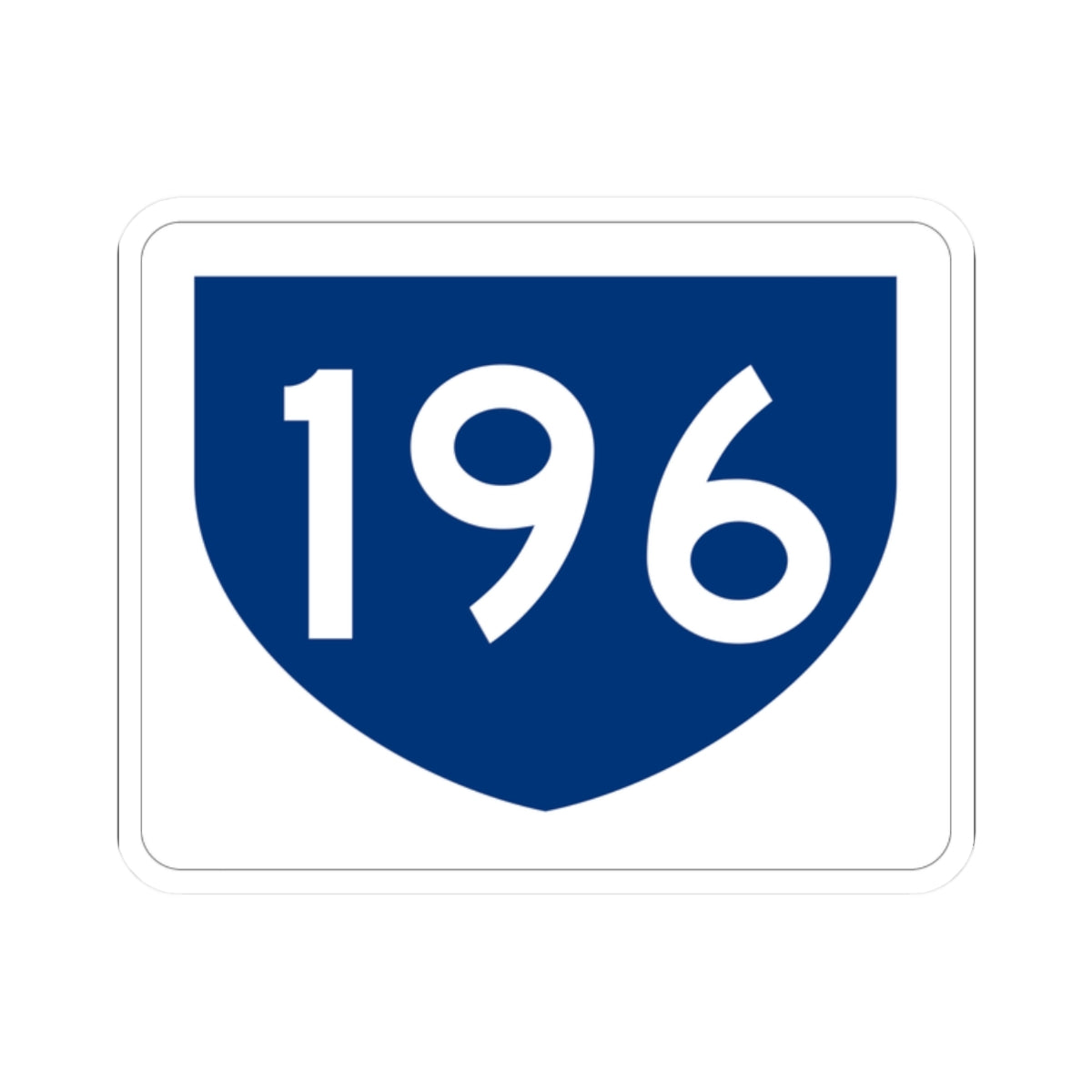 PR primary 196 (Puerto Rico) (Road Sign) STICKER Vinyl Kiss-Cut Decal
