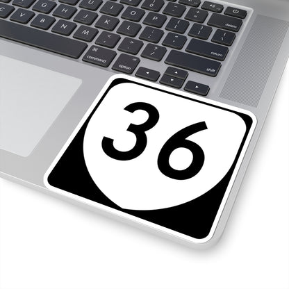 Virginia 36 (Virginia) (Road Sign) STICKER Vinyl Kiss-Cut Decal