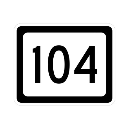 WV-104 (Virginia) (Road Sign) STICKER Vinyl Kiss-Cut Decal