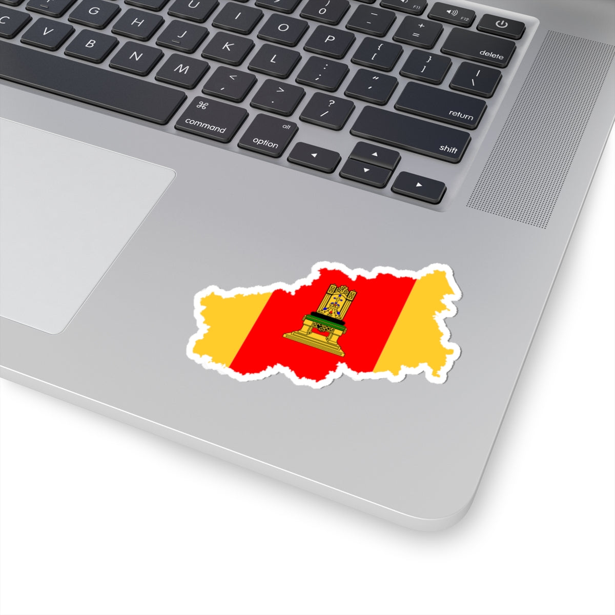Flag-map of Tver Oblast (Russia) STICKER Vinyl Kiss-Cut Decal