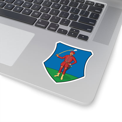 Coa Hungary Town Jánosháza (Hungary) (Coat of Arms) STICKER Vinyl Kiss-Cut Decal
