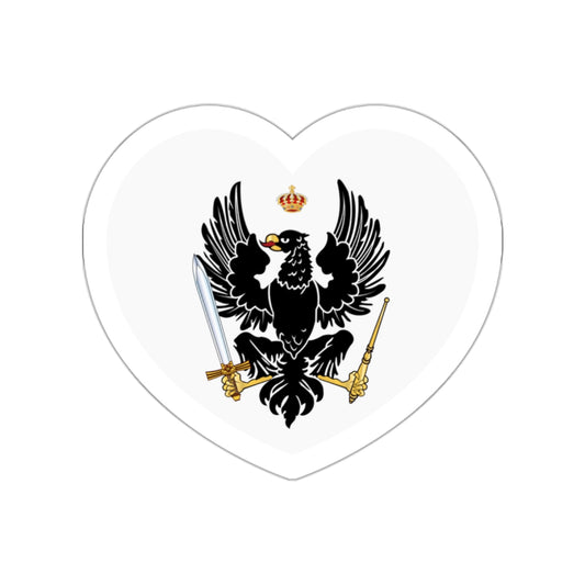 Heart Flag of Prussia 1803-1892 - STICKER Vinyl Die-Cut Decal