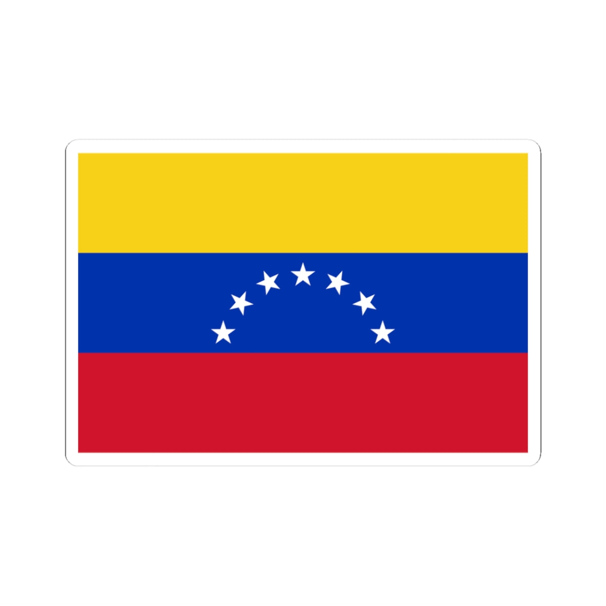 Flag of Venezuela 1930-2006 (Venezuela) STICKER Vinyl Kiss-Cut Decal