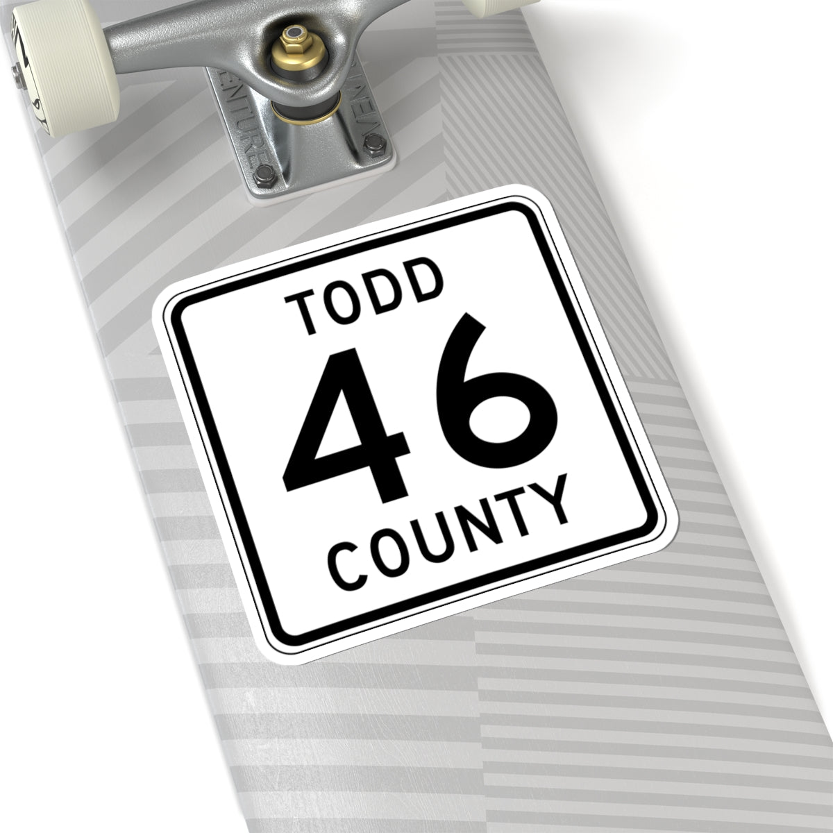 Todd County Route 46 (Minnesota) (Road Sign) STICKER Vinyl Kiss-Cut Decal