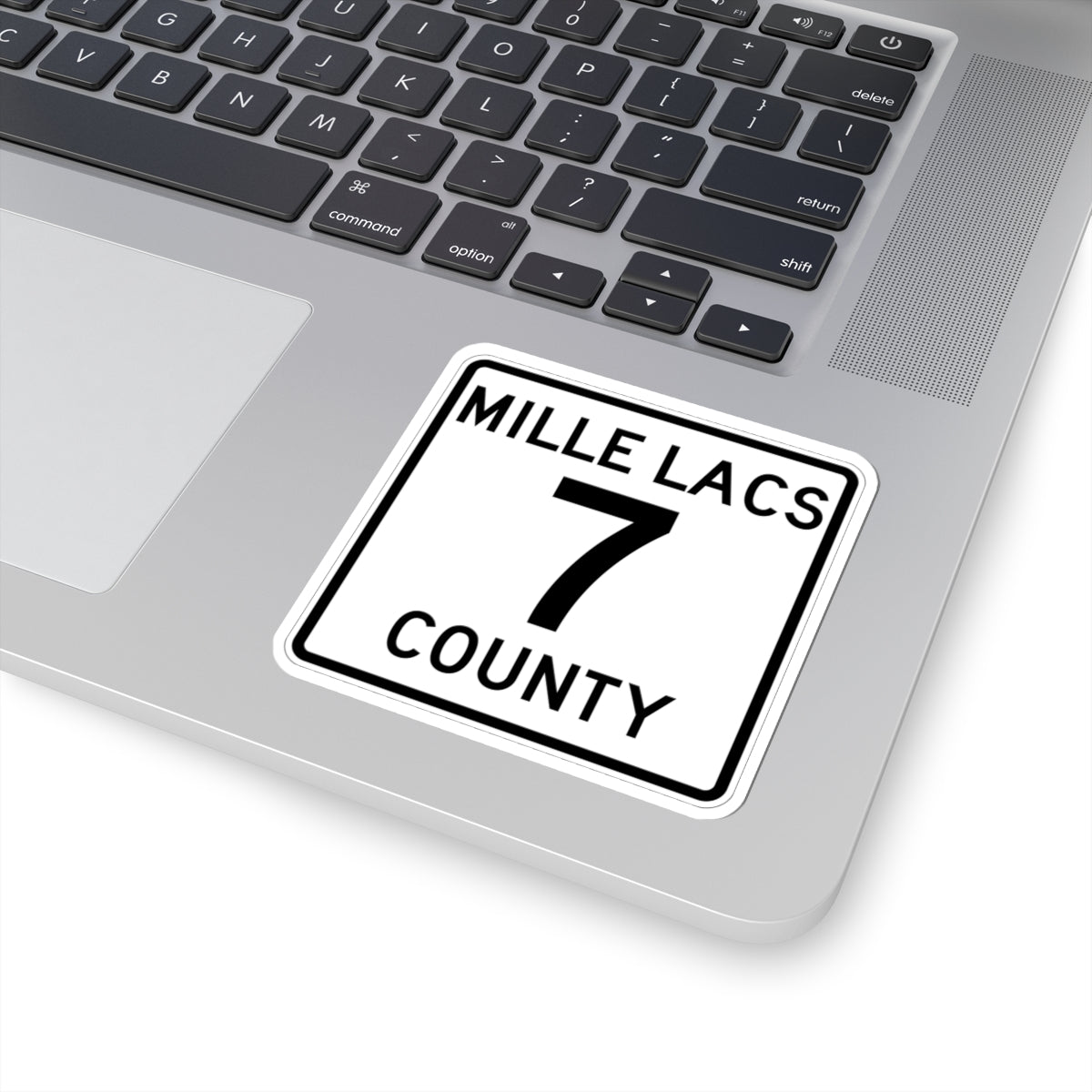 Mille Lacs County 7 MN (Minnesota) (Road Sign) STICKER Vinyl Kiss-Cut Decal