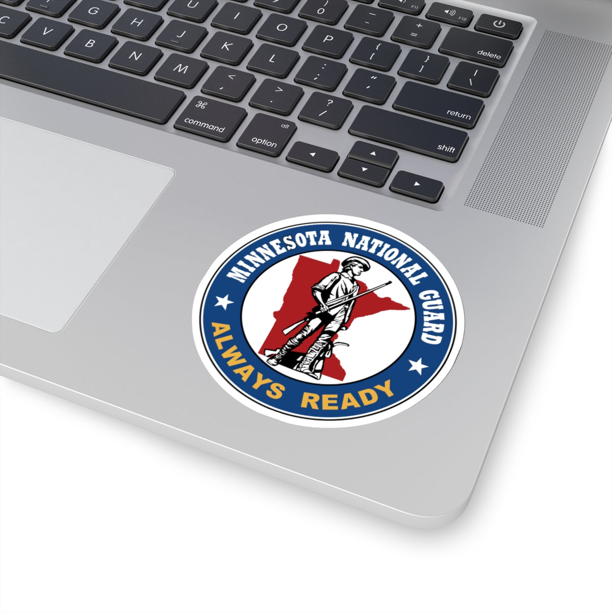 Seal of the Minnesota National Guard - STICKER Vinyl Kiss-Cut Decal