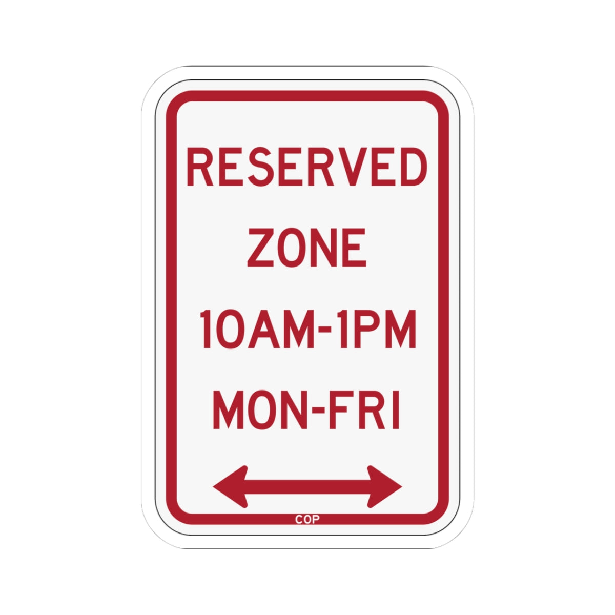 PBOT Road sign P4490D (Oregon) (Road Sign) STICKER Vinyl Kiss-Cut Decal