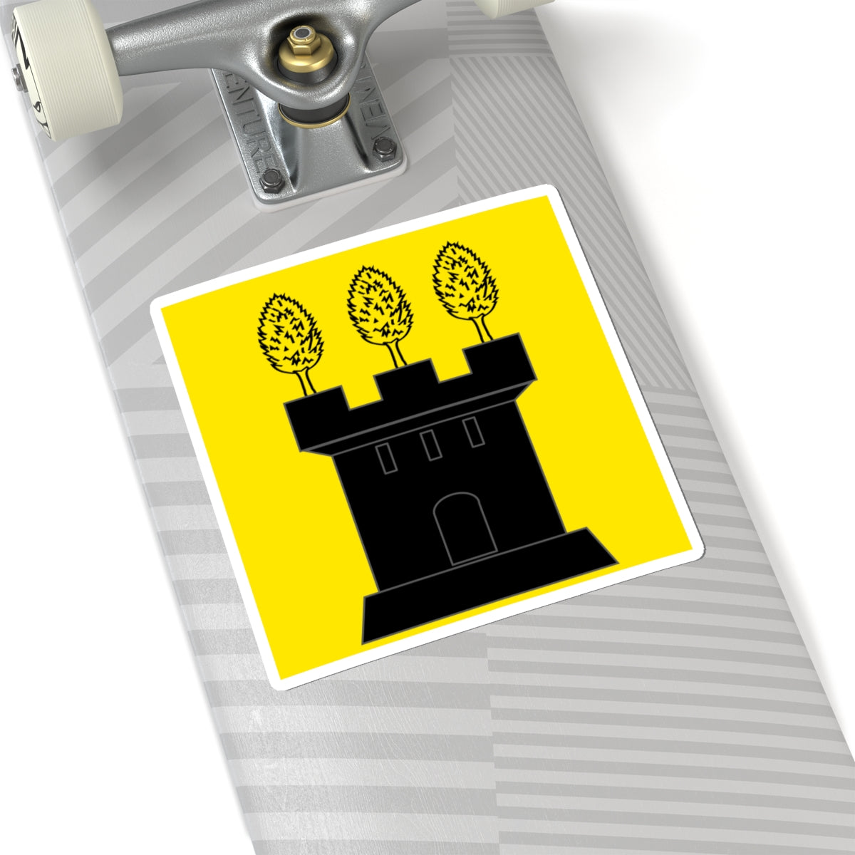CHE Laupen ZH Flag (Switzerland) STICKER Vinyl Kiss-Cut Decal