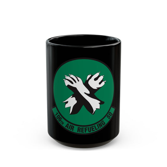 106th Air Refueling Squadron (U.S. Air Force) Black Coffee Mug-15oz-The Sticker Space