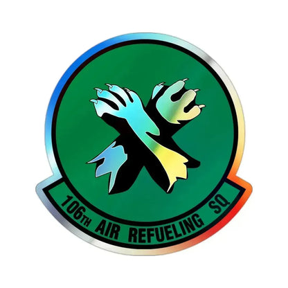 106th Air Refueling Squadron (U.S. Air Force) Holographic STICKER Die-Cut Vinyl Decal 2 Inch Holographic - The Sticker Space