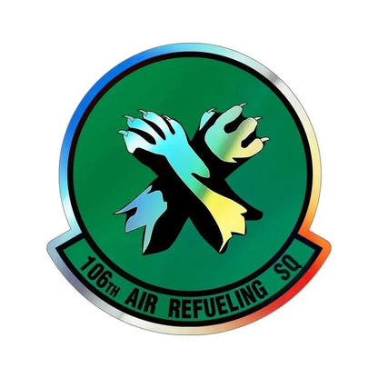 106th Air Refueling Squadron (U.S. Air Force) Holographic STICKER Die-Cut Vinyl Decal 5 Inch Holographic - The Sticker Space