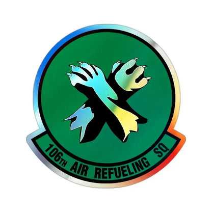 106th Air Refueling Squadron (U.S. Air Force) Holographic STICKER Die-Cut Vinyl Decal - The Sticker Space