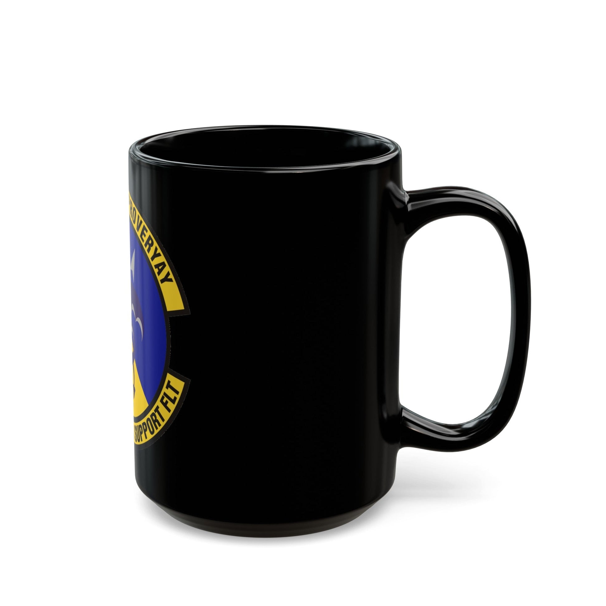 106th Operations Support Flight (U.S. Air Force) Black Coffee Mug-The Sticker Space