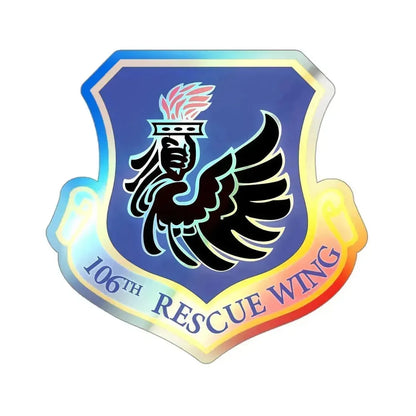 106th Rescue Wing 2 (U.S. Air Force) Holographic STICKER Die-Cut Vinyl Decal 3 Inch Holographic - The Sticker Space
