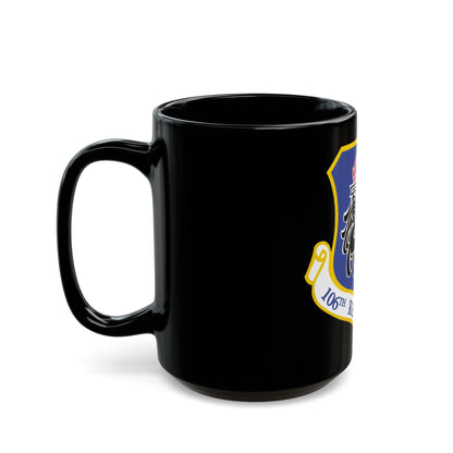 106th Rescue Wing logo 2 (U.S. Air Force) Black Coffee Mug-The Sticker Space