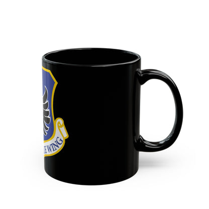 106th Rescue Wing logo 2 (U.S. Air Force) Black Coffee Mug-The Sticker Space