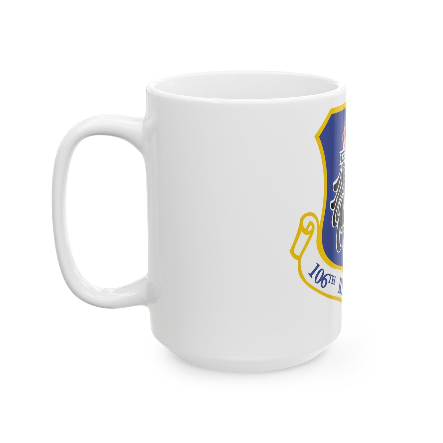 106th Rescue Wing logo 2 (U.S. Air Force) White Coffee Mug-The Sticker Space