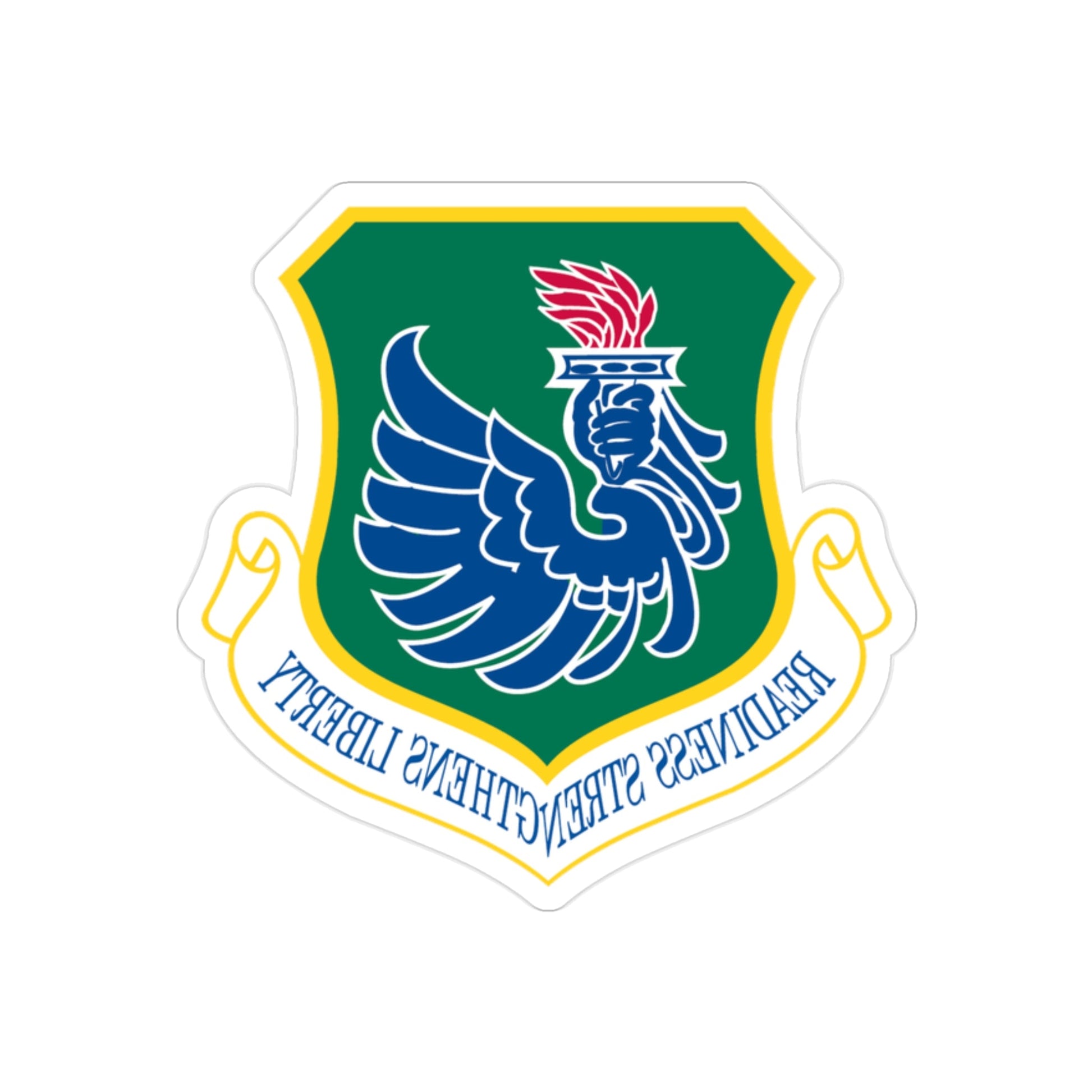 106th Rescue Wing (U.S. Air Force) REVERSE PRINT Transparent STICKER-2" × 2"-The Sticker Space