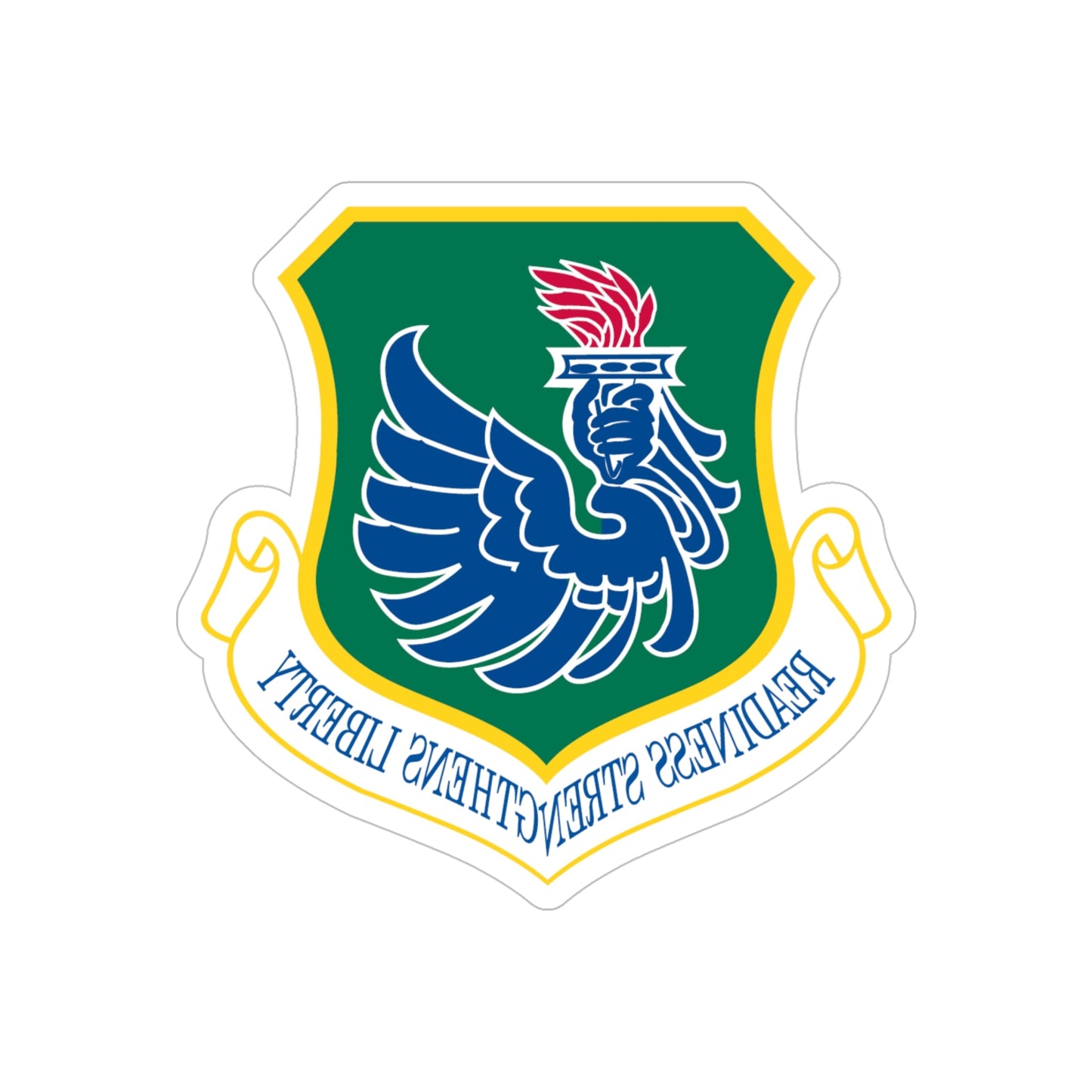 106th Rescue Wing (U.S. Air Force) REVERSE PRINT Transparent STICKER-5" × 5"-The Sticker Space