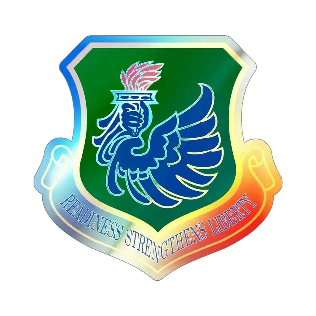 106th Rescue Wing (U.S. Air Force) Holographic STICKER Die-Cut Vinyl Decal 4 Inch Holographic - The Sticker Space