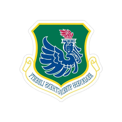 106th Rescue Wing (U.S. Air Force) REVERSE PRINT Transparent Die-Cut STICKER 3 Inch Die-Cut Transparent - The Sticker Space