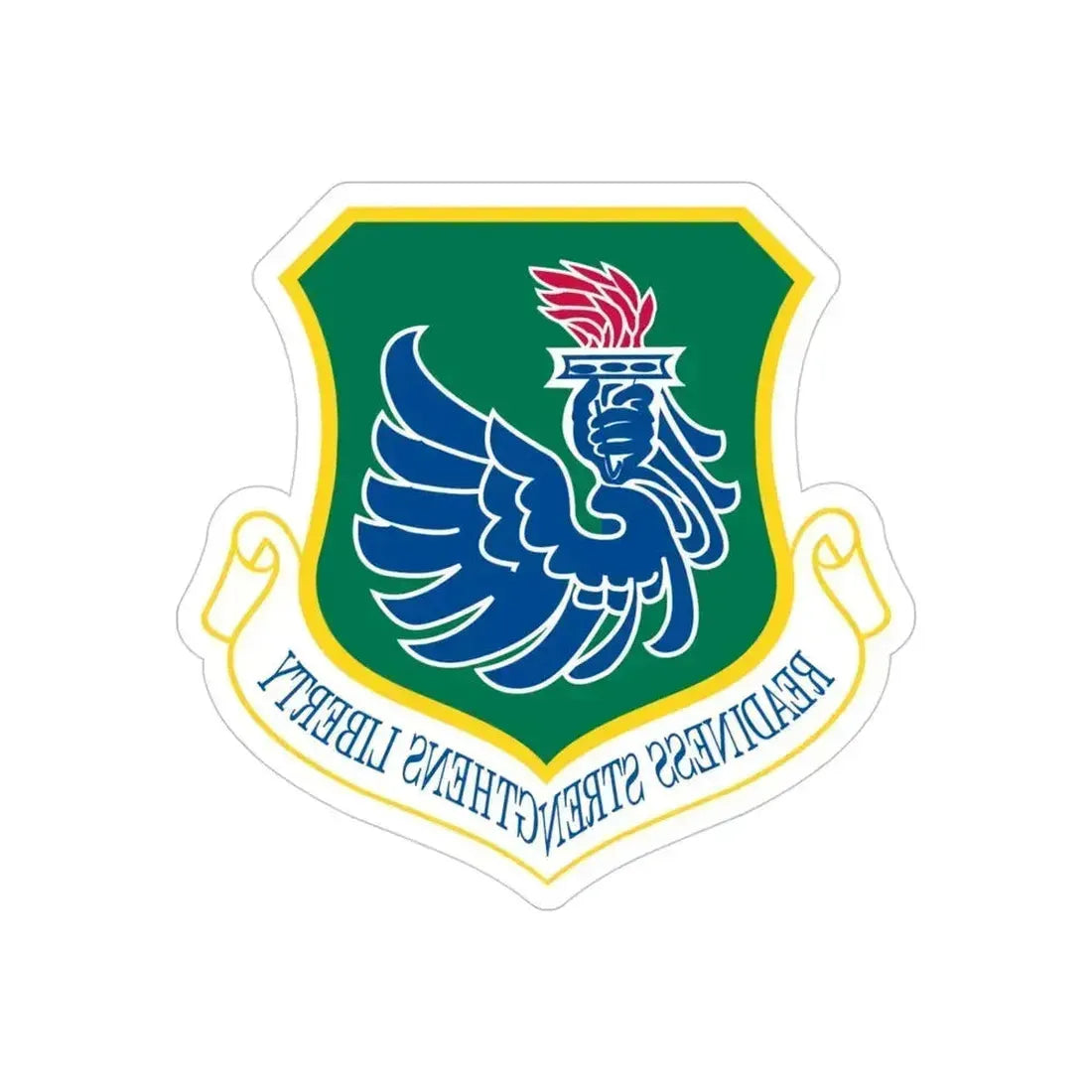 106th Rescue Wing (U.S. Air Force) REVERSE PRINT Transparent Die-Cut STICKER 4 Inch Die-Cut Transparent - The Sticker Space