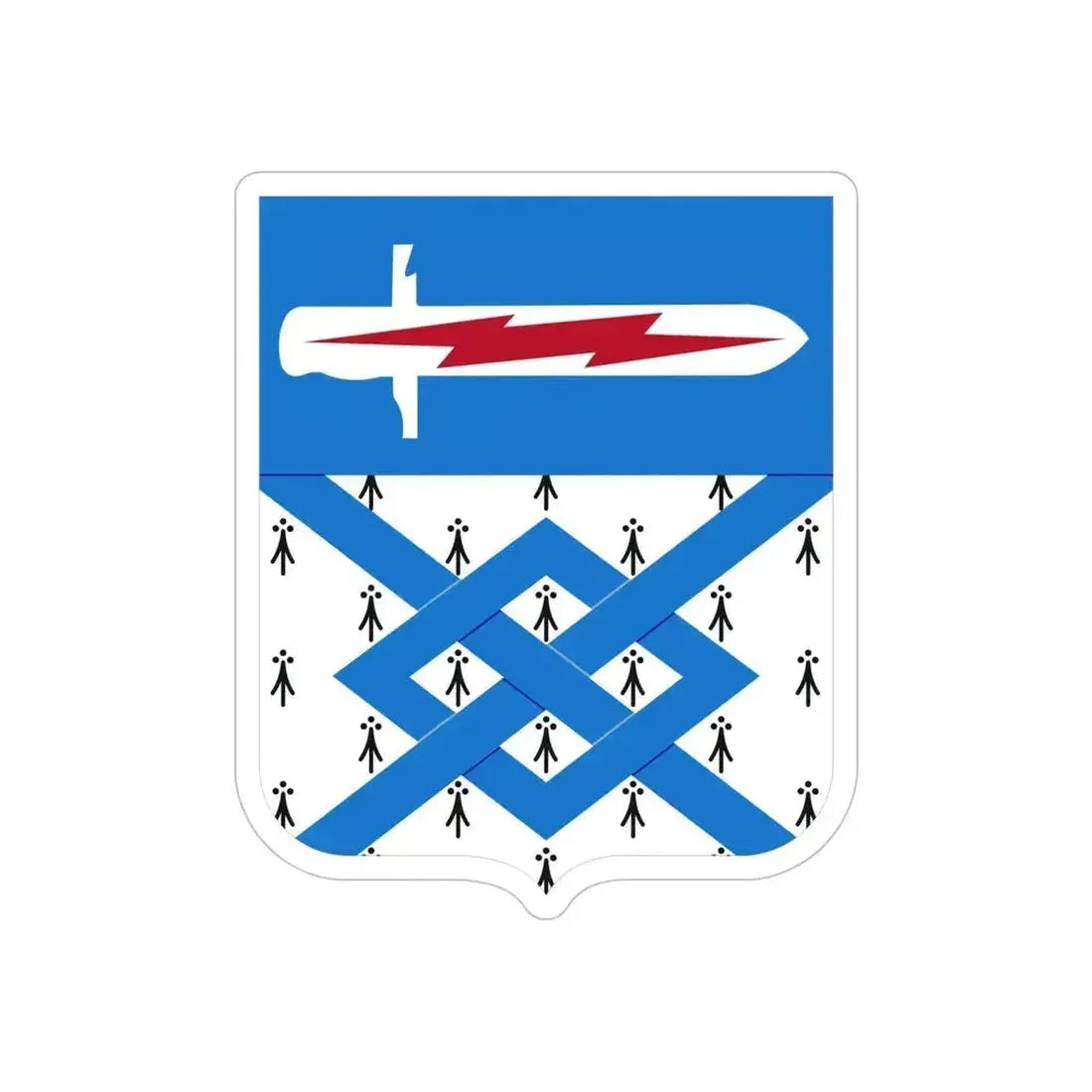 107 Military Intelligence Battalion 2 (U.S. Army) REVERSE PRINT Transparent Die-Cut STICKER 6 Inch Die-Cut Transparent - The Sticker Space