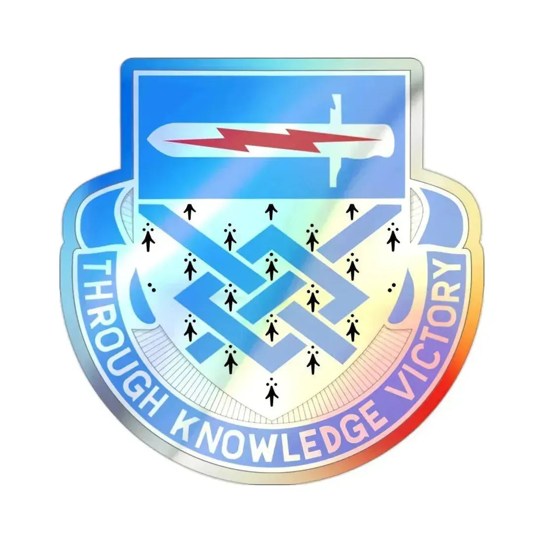 107 Military Intelligence Battalion (U.S. Army) Holographic STICKER Die-Cut Vinyl Decal - The Sticker Space