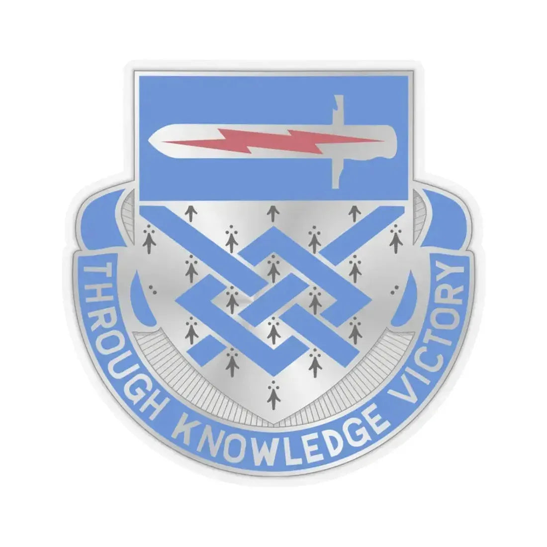 107 Military Intelligence Battalion (U.S. Army) STICKER Vinyl Kiss-Cut Decal 3 Inch Transparent - The Sticker Space