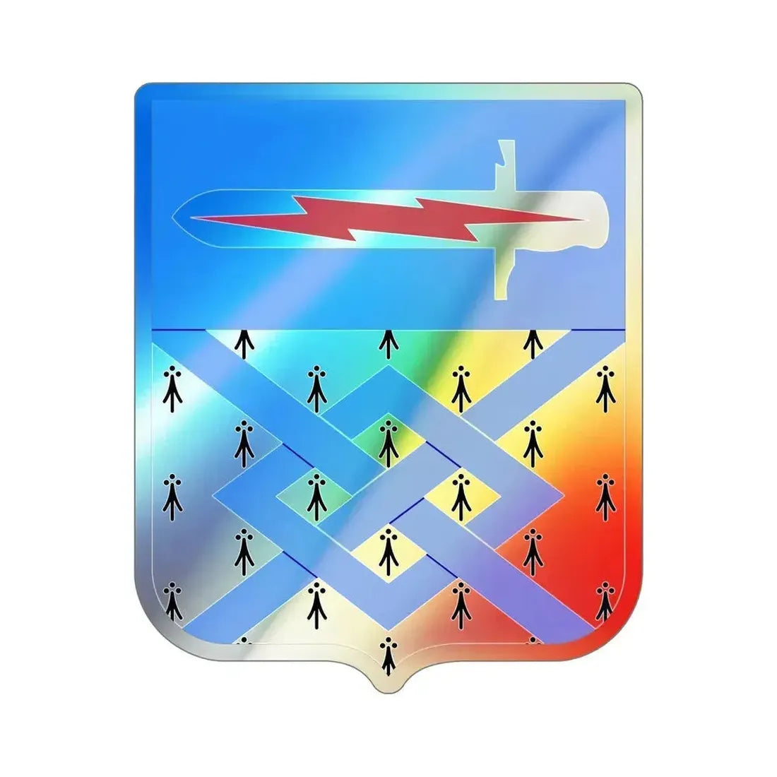 107 Military Intelligence Battalion v2 (U.S. Army) Holographic STICKER Die-Cut Vinyl Decal - The Sticker Space